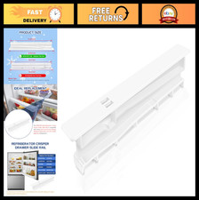 Refrigerator Crisper Drawer Slide Rail Replacement - Fits Kenmore, Amana, Maytag
