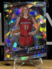 2025 WNBA Prizm 🏀 Lucy Olsen Cracked Ice Variation #145 Washington Mystics RC