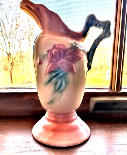 Vintage Ca. 1949-52 Miniature Hull Art Pottery Vase - Glossy Woodland #W3-5-1/2"