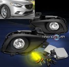 14-15 Mazda 6 Sedan 4Dr Bumper Driving Fog Light Lamp Chrome W/3000K Hid+Harness
