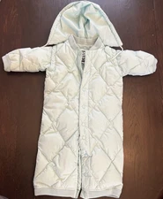 Vintage The Company Store Hooded Down Baby Snowsuit 6-18 Months