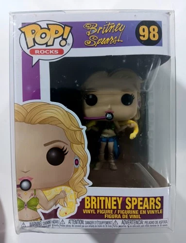 Funko POP Rocks Britney Spears 98 Vinyl Figure Protective Case  With Snake