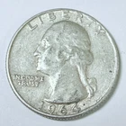 1964-D Washington Quarter, 90% Silver Circulated Coin #5626