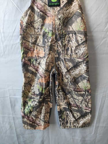 John Deere Overalls Boys 4T Camouflage Camo Mossy Oak Outdoor Hunting Youth - Picture 3 of 10