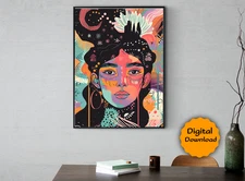 Digital Image Picture Wall art viral modern art for living room and bead room