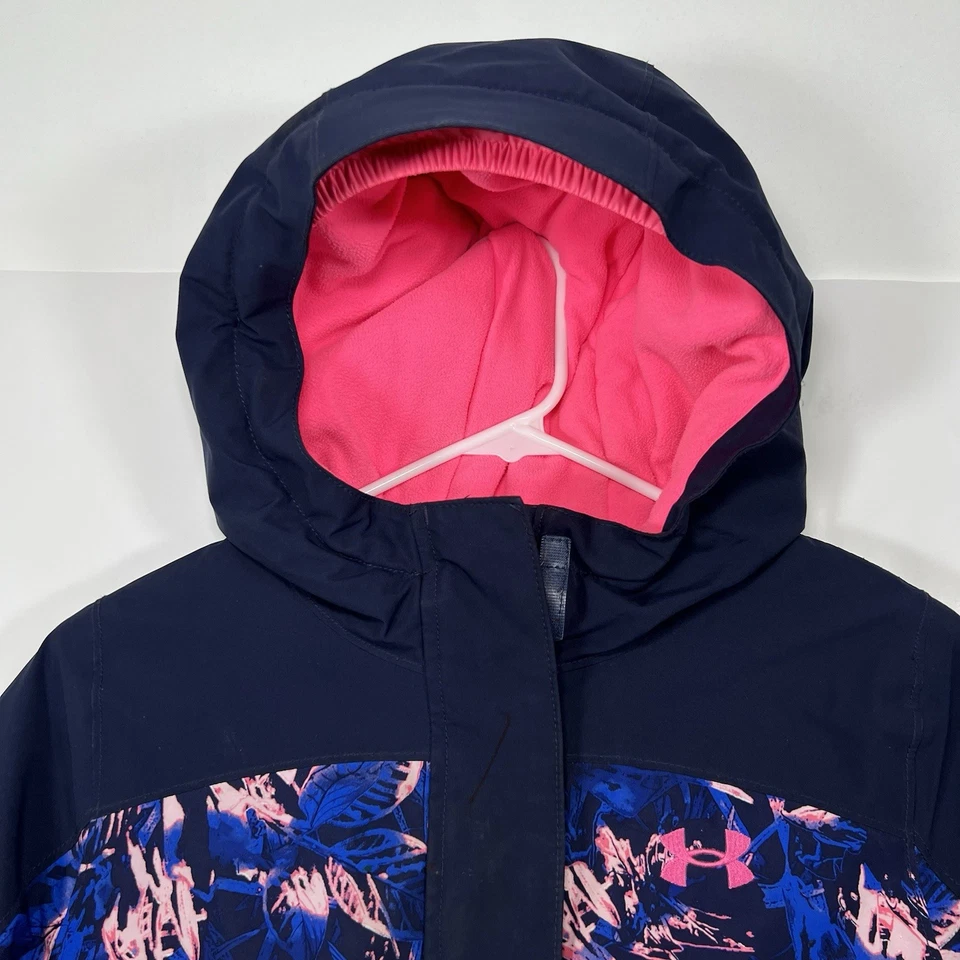 Jaqueta Under Armour com Capuz Isolada com Zíper Completo Meninas Jovens Média Floral FLAW - Imagem 2 de 4