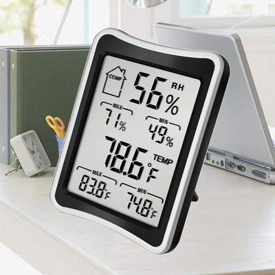  2 in Large Screen Electronic Hygrometer Hausthermometer Innenthermometer