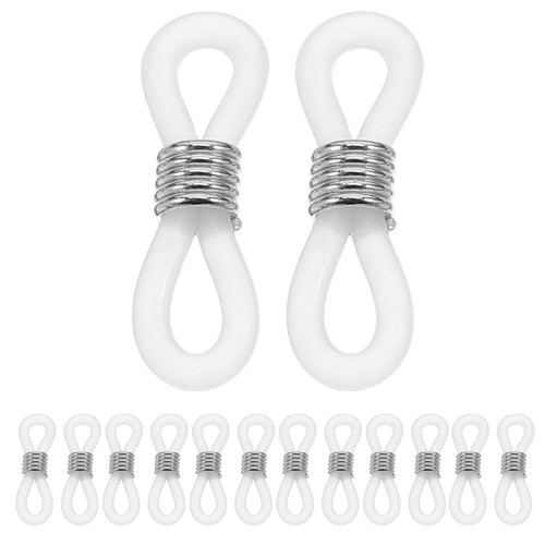 Extremos de cadena para gafas de silicona 300 piezas: soportes antideslizantes para extremos de correa para gafas - - Imagen 7 de 17