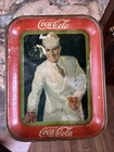 1927 COCA COLA TRAY - SODA CLERK , HARD TO FIND Vintage American Art Works USA