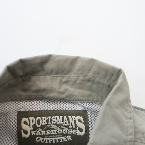 Sportsmans Warehouse Mens Button Up Fishing Hiking Shirt Size Medium Green Nylon - Picture 4 of 10
