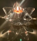 Orrefors Crystal Votive Candle Holder Star Fish Shape Sea Beach Nautical