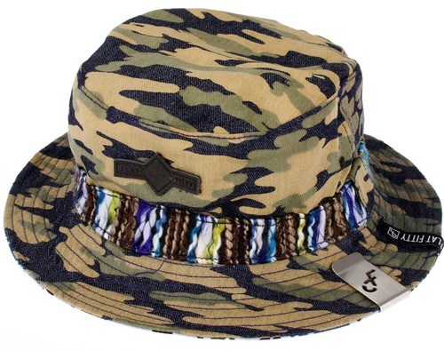 Flache Fitty Just Bucket Wendeeimer Mütze Kappe - viele Farben - Bild 4 von 33