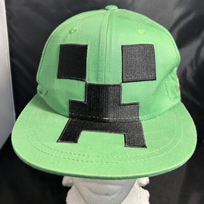 Minecraft Creeper Baseball Cap grün Jugend Einheitsgröße verstellbar bestickt JINX