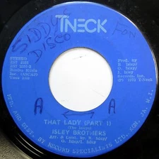 ISLEY BROTHERS 45 That Lady NEAR MINT Soul JA PRESS Disco TNECK c1386