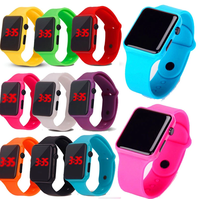 Fashion Electronic Digital Waterproof LED Display Watch For Boy