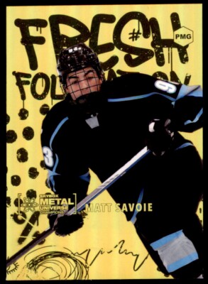 2021 Metal Champions Fresh Foundation Orange PMG #FF13 Matt Savoie RC 010/100