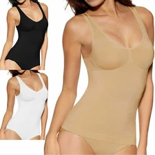 Nwe Ladies slimming vest shaper top body seamless tummy support s-3xl
