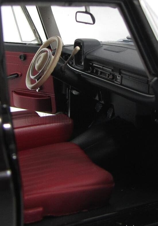 NOREV 1966 MERCEDES BENZ 200 Authentic Mercedes Black 1:18 NOREV 1966 MERCEDES BENZ 200 Authentic Mercedes Black 1:18