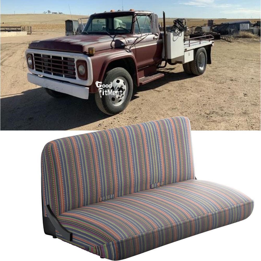 1970-1994 Ford F-600 Saddle Blanket Truck Front Bench Seat Cover-image
