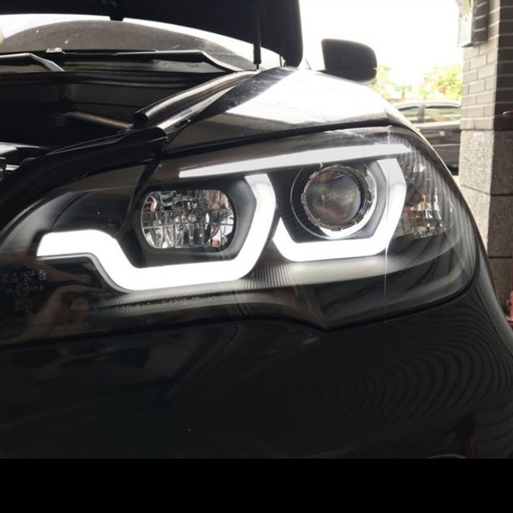 For BMW X5 07-13 LED Headlights LED DRL Dynamic Turn Signal