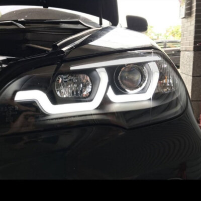 For BMW X5 E70 07-13 LED Headlight Assembly LED DRL Dynamic