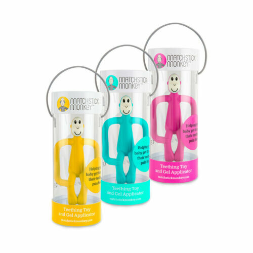 2in1 Beißring & Rassel Ab 2 Monate - BPA-frei In Sprossengrün & Pollengelb