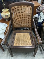 Beautiful Antique 19th Century Mahogany, Adult Commode/potty Chair Chamber Pot