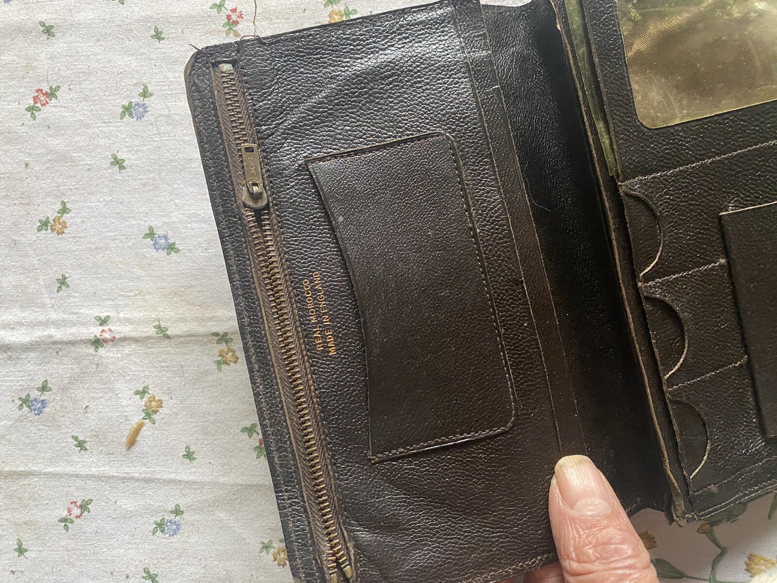 Antique Vintage Black Leather Wallet. eBay