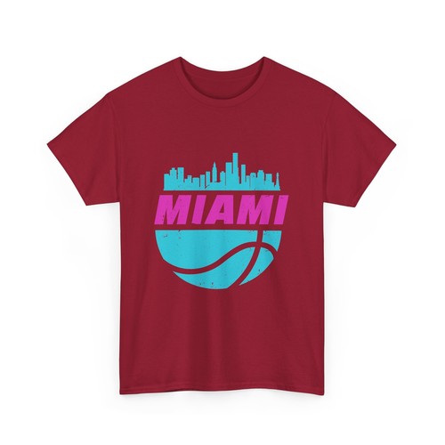 Vintage Miami Florida T-Shirt Cityscape Retro Basketball - Bild 13 von 15