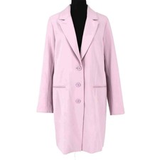 Soia & Kyo Bartha Dress Coat Lavender Purple Single Breast Jacket Medium M New