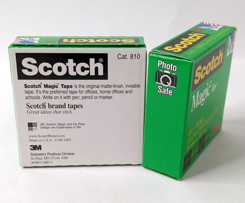 Scotch Magic Tape Recarga 2 Rollos, 3/4" x 1500" por Rollo Acabado Mate Original - Imagen 2 de 2