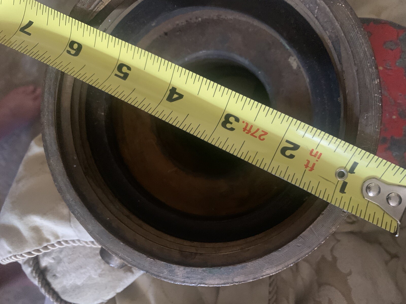 Vintage firefighters Elkhart Brass  Co. Fire Hydrant  Shut Off & Powhatten