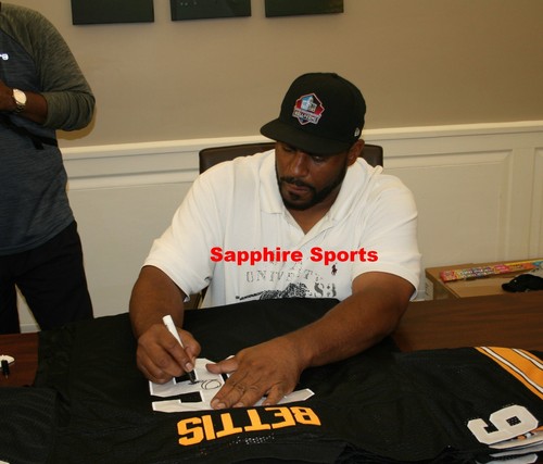 JEROME BETTIS Signed Pittsburgh Steelers Jersey Autograph PSA /DNA Size 54 / XXL - Picture 6 of 12