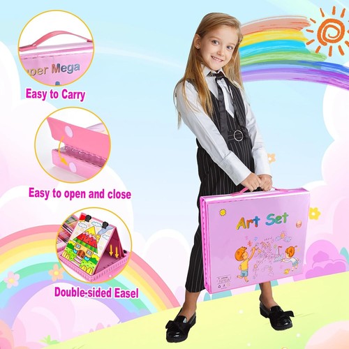Art Supplies, 230 Pcs+ Drawing Art Kit, Kids Art Set with Double Sided Trifold - Picture 5 of 5