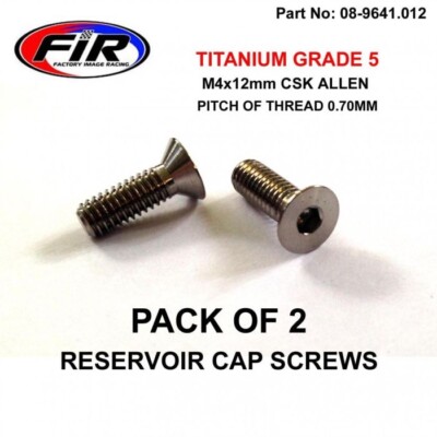 2 Yamaha YZ450 WRF450 03-22 Titanium Front Brake Master Cylinder Screws Bolts