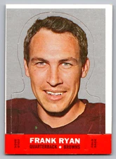 1968 TOPPS STAND-UPS INSERTS FRANK RYAN BROWNS