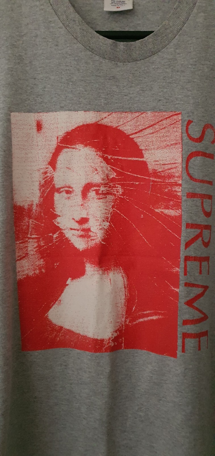 SS18 Supreme Mona Lisa T-Shirt Taille M Heather Gris T-Shirt thumbnail 2