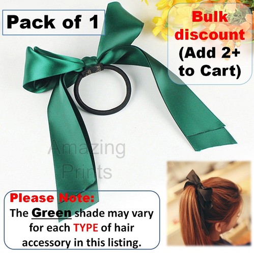Hair Tie HeadBand Accessories Ribbon head band hairband Bottle elastic girls kid - Picture 2 of 9