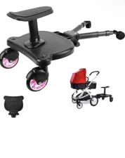 2023 New-Universal Stroller Board with Detachable Seat - 2in1 Sit and Stand 