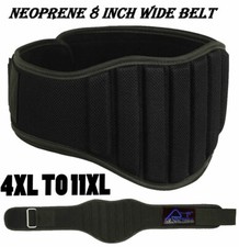 Weight Lifting Belt 8" Wide Gym Lumber Back Support Belts Workout Men Women