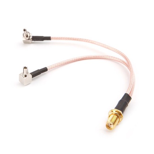 Y Type SMA Female Jack To TS9 & CRC9 Male 2 Plugs Splitter Combiner RG316 Pigtai - Zdjęcie 8 z 8