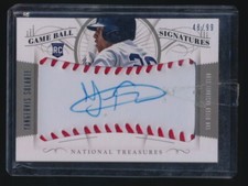 YANGERVIS SOLARTE 2014 NATIONAL TREASURES GAME BALL AUTO RC 48/99