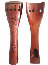 Antique Style Carving Double Bass Jujube Tailpiece Pegs 3/4 Size Carve Figure