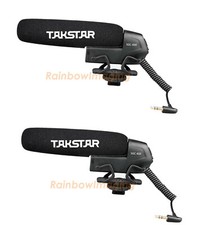  2 Pcs  TAKSTAR SGC-600 Cardiod Shotgun Interview Microphone Mic Canon Nikon