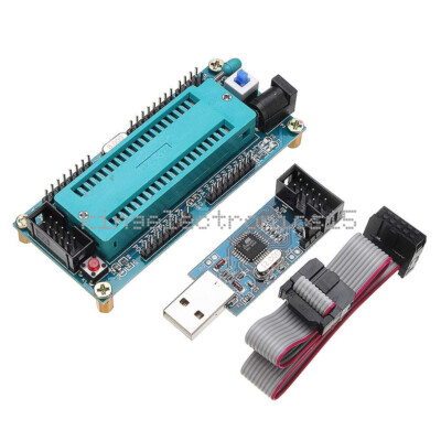 ATmega32 ATMEGA16 Minimum System Board +10Pin USB ISP USBasp Programmer Cable F