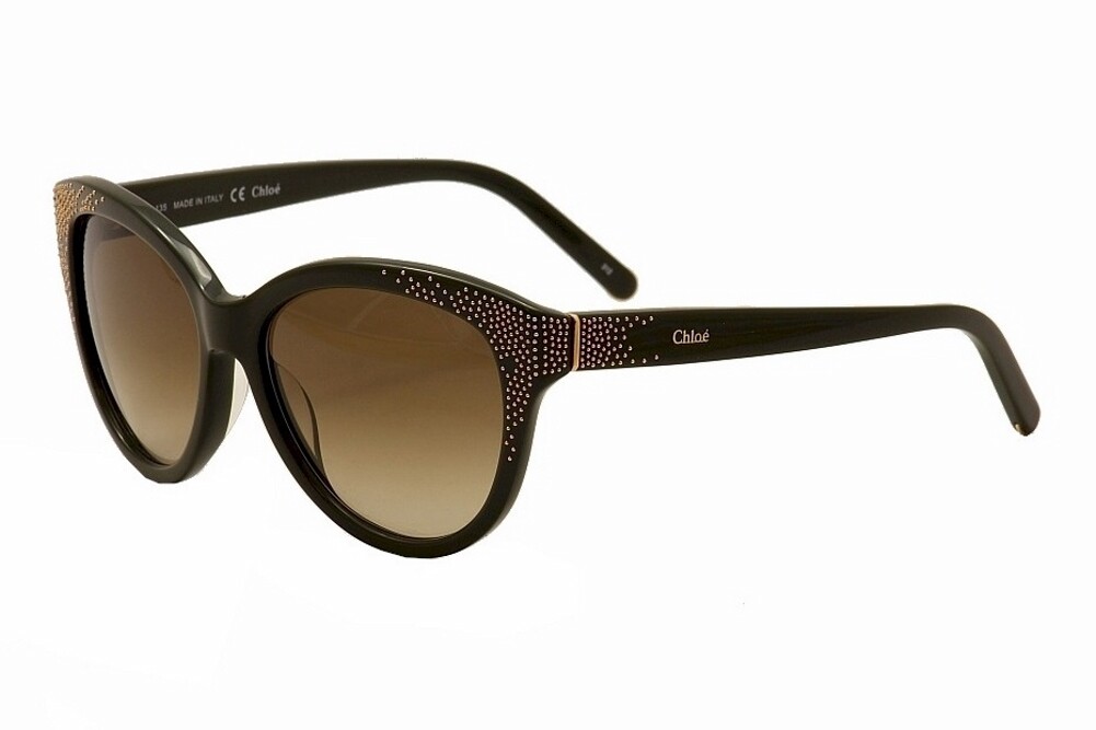 Круглые солнцезащитные очки Chloe Womens 627S 627/S 303 цвета хаки, 58 мм