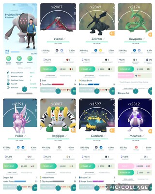 Pokémon Go level 22| Mewtwo Zekrom Buzzwole Rayquaza Yveltal Palkia Lugia Raikou