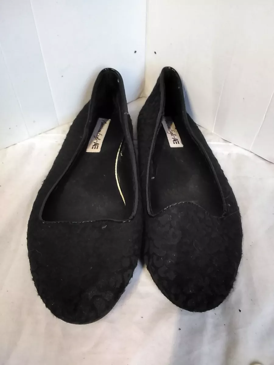 American eagle black flats store
