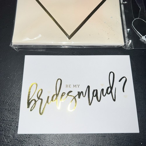 Be My Bridesmaid? Note Cards Set Of 8 Brand New - Picture 2 of 3