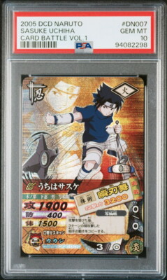 PSA10 DN-007 Uchiha Sasuke Naruto Data Carddass Ultimate Card